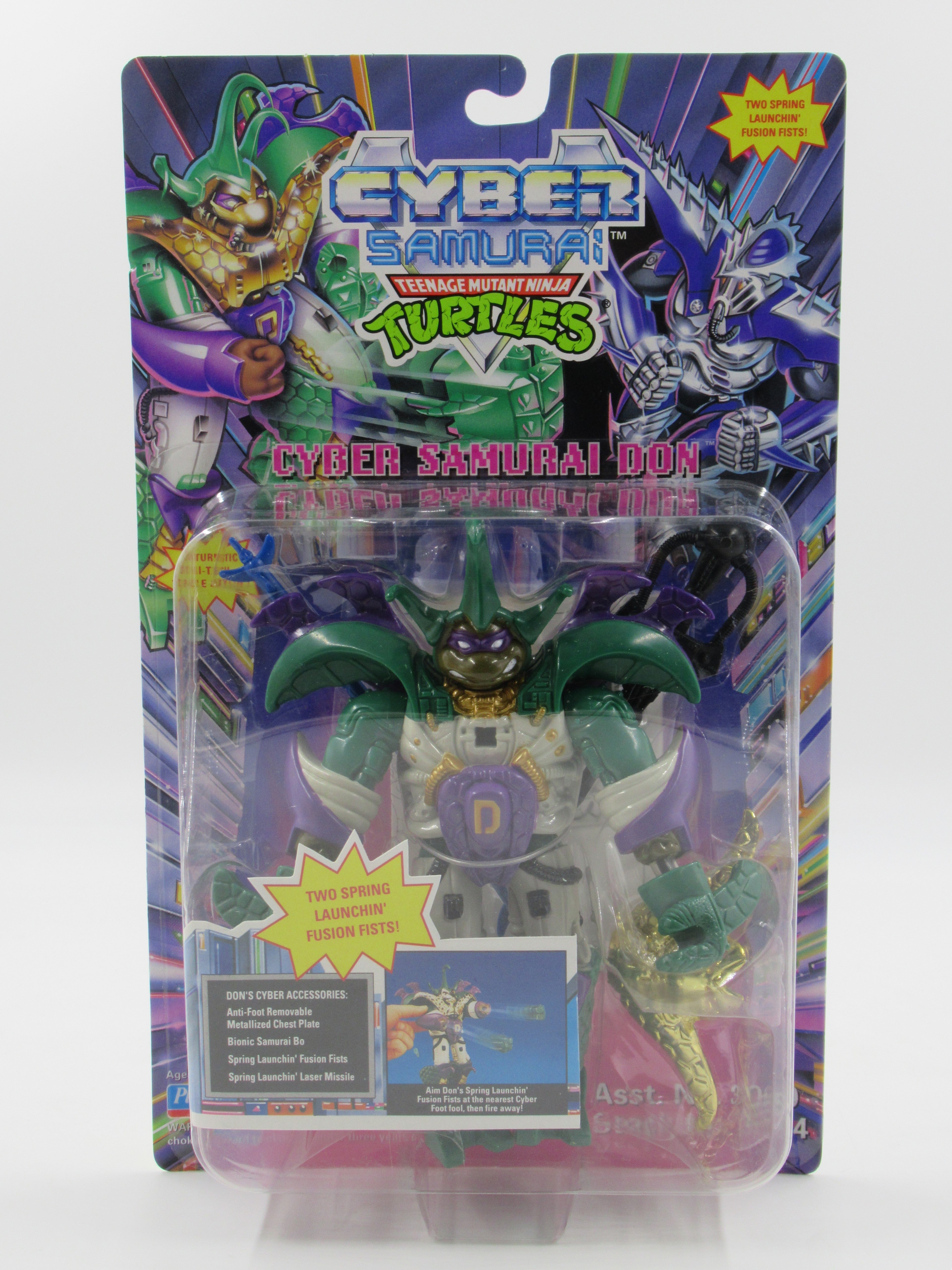 Teenage Mutant Ninja Turtles Cyber Samurai Don 5.5" Figure TMNTs - Playmates (1994)